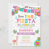 Time Two Fiesta Birthday Einladung (Vorderseite)