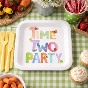 Time Two Party Paper Teller ,Bug Thema 2. Geburtst