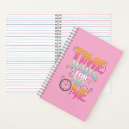 Time Waits For No One Motivational Spiral Notebook Notizblock