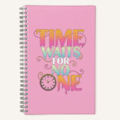 Time Waits For No One Motivational Spiral Notebook Notizblock (Vorderseite)
