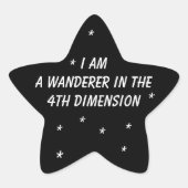 Time Wanderer Stern-Aufkleber (Vorderseite)