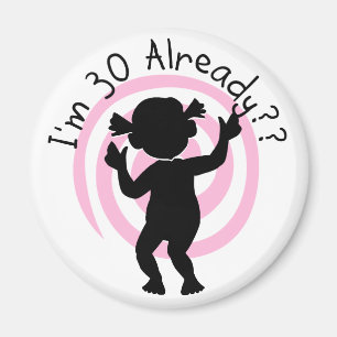 Time Warp 30 Bereits T - Shirt und Geschenke Magnet