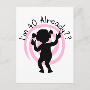 Time Warp 40 Bereits Hemden und Geschenke Postkarte