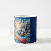 Time Warp Road Reise Kaffeetasse (Vorderseite Links)