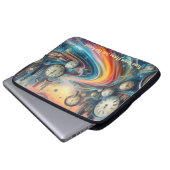 Time Warp Road Reise Laptopschutzhülle (Vorne Knopf)