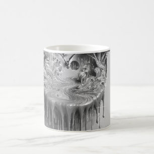 Time Warp Tasse – Surreal geschmolzenes Uhr-Drip-D