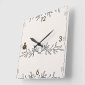 Time Well Read – Personalized Acrylic Wall Clock Quadratische Wanduhr (Winkel)