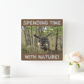 TIME WITH NATURE QUADRATISCHE WANDUHR (Zuhause)