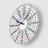 Time Zone Clock Große Wanduhr (Winkel)