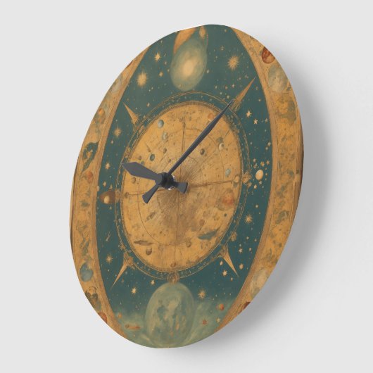 Timefall-Elegance: Die gravitationsgetriebene Wall Große Wanduhr (Winkel)