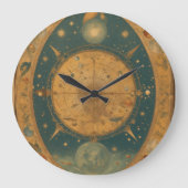 Timefall-Elegance: Die gravitationsgetriebene Wall Große Wanduhr (Vorderseite)