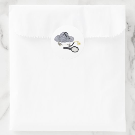 TimeForDetective050110 Runder Aufkleber (Tasche)