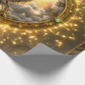 Timekeeper Raven – Gothic Clockwork  Geschenkpapier (Ecke)