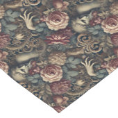 Timelapse - Gothic Floral Kurzer Tischläufer (Ecke)