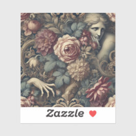 Timelapse - Gothic Floral Pillow Aufkleber