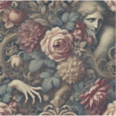 Timelapse - Gothic Floral Pillow Aufkleber (Vorderseite)