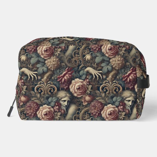 Timelapse - Gothic Floral Waschbeutel (Rückseite)