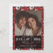 Timeless Anemones Aesthetic Countryside Wedding Save The Date (Vorderseite)