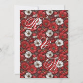 Timeless Anemones Aesthetic Countryside Wedding Save The Date (Rückseite)