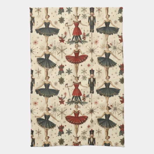 Timeless Ballerina Geschirrtuch (Vertikal)
