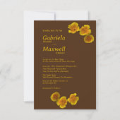 Timeless Beauty Blossom California Poppy Wedding Einladung (Vorderseite)