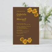 Timeless Beauty Blossom California Poppy Wedding Einladung (Stehend Vorderseite)