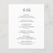 Timeless Black and White Budget Einladung zur Hoch Flyer (Hinten)