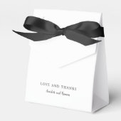 Timeless Black and White Elegant Wedding Geschenkschachtel (Vorderseite)