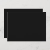 Timeless Black CUSTOMIZABLE Wedding Postkarte (Vorne/Hinten)