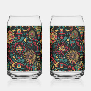 Timeless Blue "Heritage Inspiriert Patterns" Can G Dosenglas