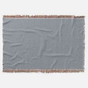 Timeless Blue Kariert Round Throw Pillow Decke