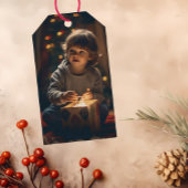 Timeless Blue Mist - Weihnachts-Foto-Geschenketike Geschenkanhänger