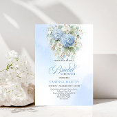 Timeless Bohemian Blue Hydrangeas Shower Invitatio Einladung