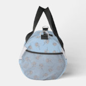 Timeless Botanical Bloom Soft Blue Monogram  Duffle Bag (Rechts)