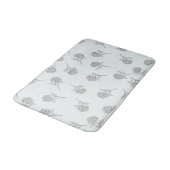 Timeless Botanical Bloom Soft Grey  Badematte (Schrägansicht)