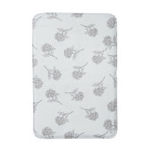 Timeless Botanical Bloom Soft Grey  Badematte (Vorderseite Vertikal)
