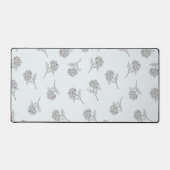 Timeless Botanical Bloom Soft Grey Schreibtischunterlage (Vorderseite)