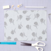 Timeless Botanical Bloom Soft Grey Seidenpapier (Handwerk)