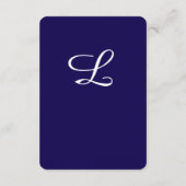 Timeless Catholic Monogrammed Enclosure Card Begleitkarte (Rückseite)
