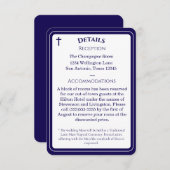 Timeless Catholic Monogrammed Enclosure Card Begleitkarte (Vorne/Hinten)