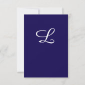 Timeless Catholic Monogrammed Response Card RSVP Karte (Rückseite)