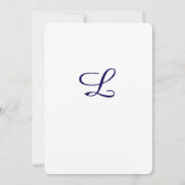 Timeless Catholic Monogrammed Wedding Invitation Einladung (Rückseite)