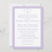 Timeless Catholic Monogrammed Wedding Invitation Einladung (Vorderseite)