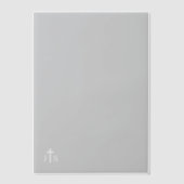 Timeless Catholic Monogrammed Wedding  Pergament Einladungen (Vorderseite)