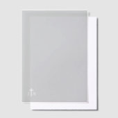 Timeless Catholic Monogrammed Wedding  Pergament Einladungen (Versetzt)