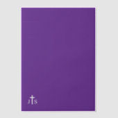 Timeless Catholic Monogrammed Wedding  Pergament Einladungen (Vorderseite)