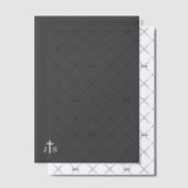 Timeless Catholic Monogrammed Wedding  Pergament Einladungen (Versetzt (Einladung))