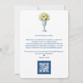 Timeless Chalice Vase Mediterranean Lemons Flowers Save The Date (Rückseite)