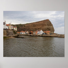 Timeless Charm of Staithes Harbour Poster
