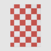 Timeless Charm Red & White Checkered Cheerful  Seidenpapier (Vorderseite)